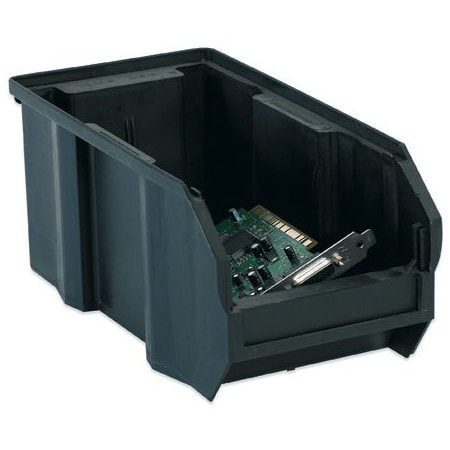 Bsc Preferred 10-7/8 x 5-1/2 x 5'' Black Conductive Bin Boxes, 12PK BUY00017206